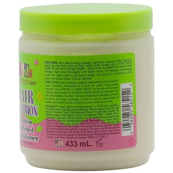 Africa's Best Organic Kids Hair Nutrition Protein Enriched Conditioner 15oz