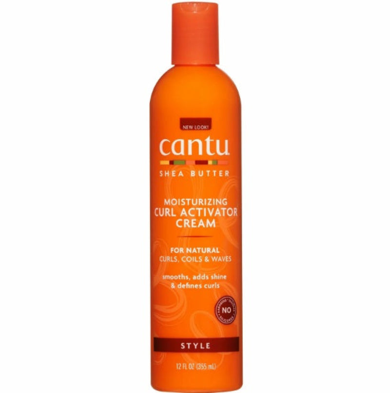 Cantu Shea Butter Moisturizing Curl Activator Cream 355ml for defining natural curls and waves.