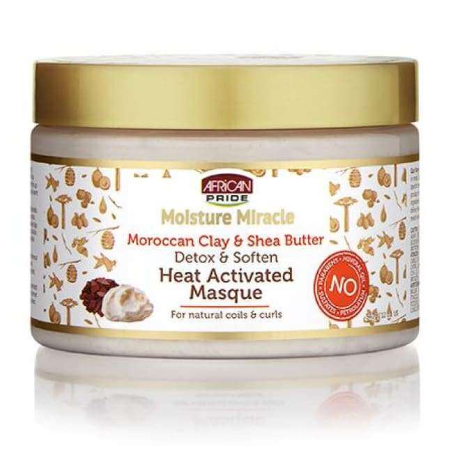 Masque à l'argile marocaine et au beurre de karité African Pride 12 oz