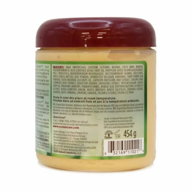 ORS Olive Oil Hair Mayonnaise 16oz – protein-rich hair mask for restoring strength, shine, and moisture to weak or over-processed hair.