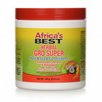 A container of Africa's Best Herbal Gro Super hair and scalp conditioner, which is enriched with African herbs and vitamins and designed to eliminate dryness and hair breakage.