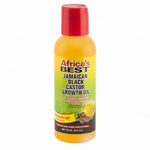 Bottle of Africa's Best Jamaican Black Castor Oil on a white background