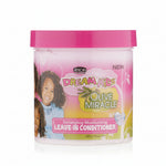 Jar of Dream Kids Olive Miracle leave-in conditioner with pink lid and label.