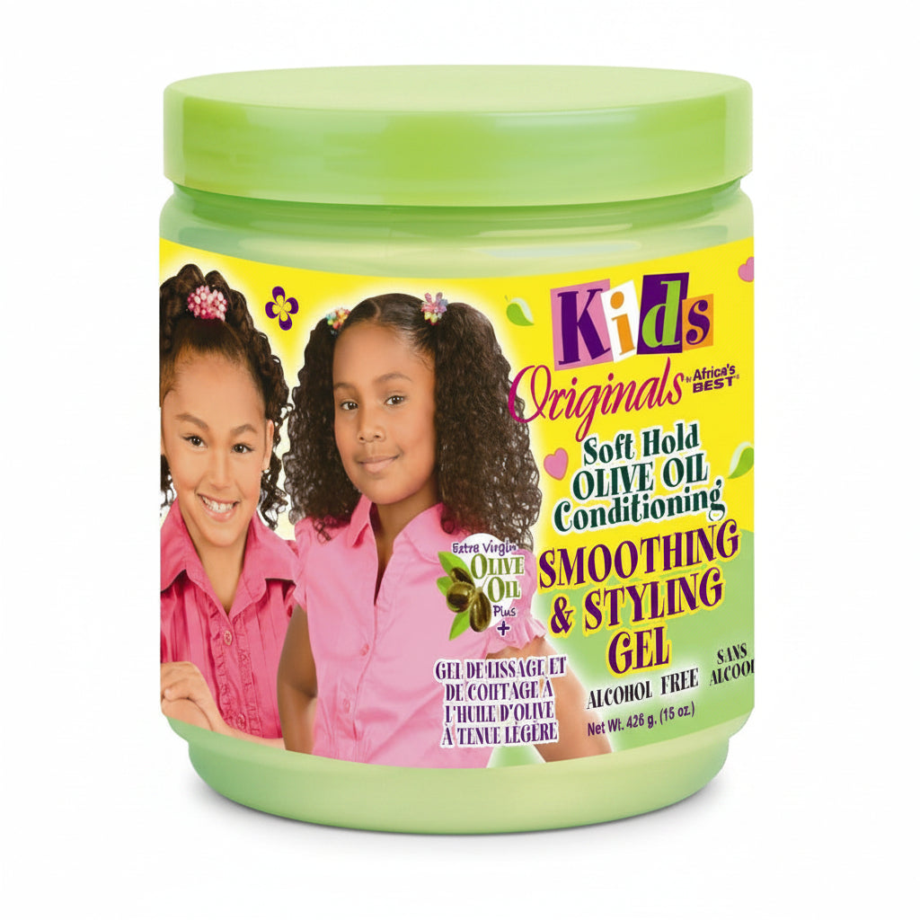 Moisturizing kids hair styling gel with shea butter and olive oil, 426g