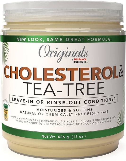 Africa's Best Cholesterol Tea Tree Oil Leave-In Conditioner 15oz
