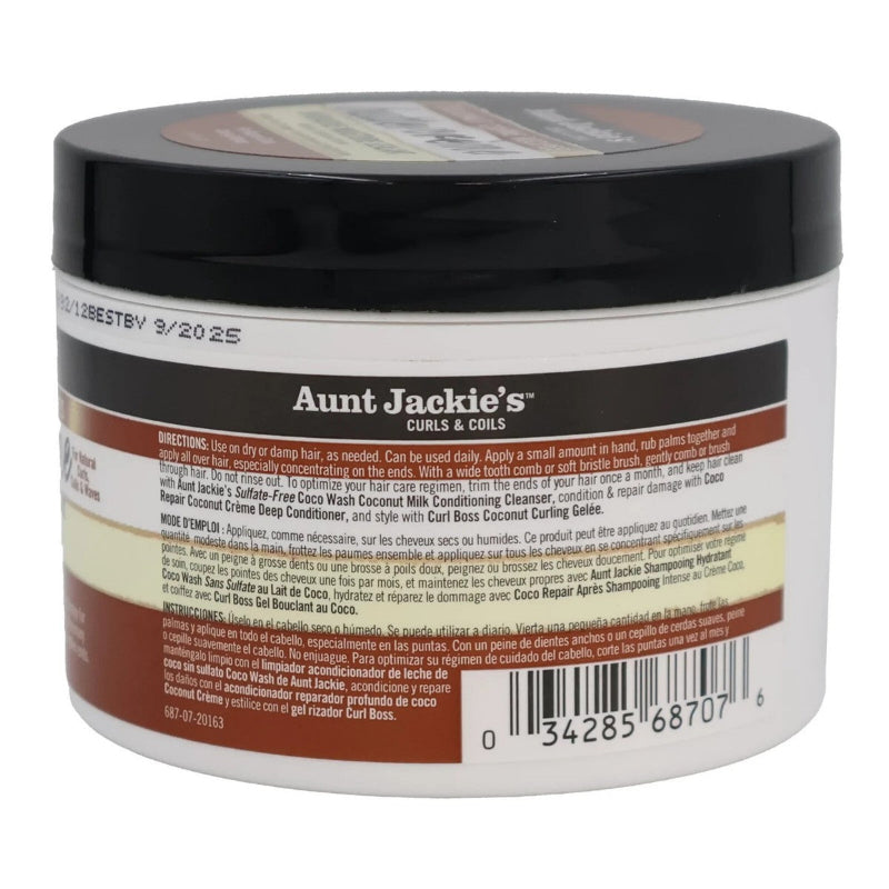 Aunt Jackie's Curls & Coils product jar with label