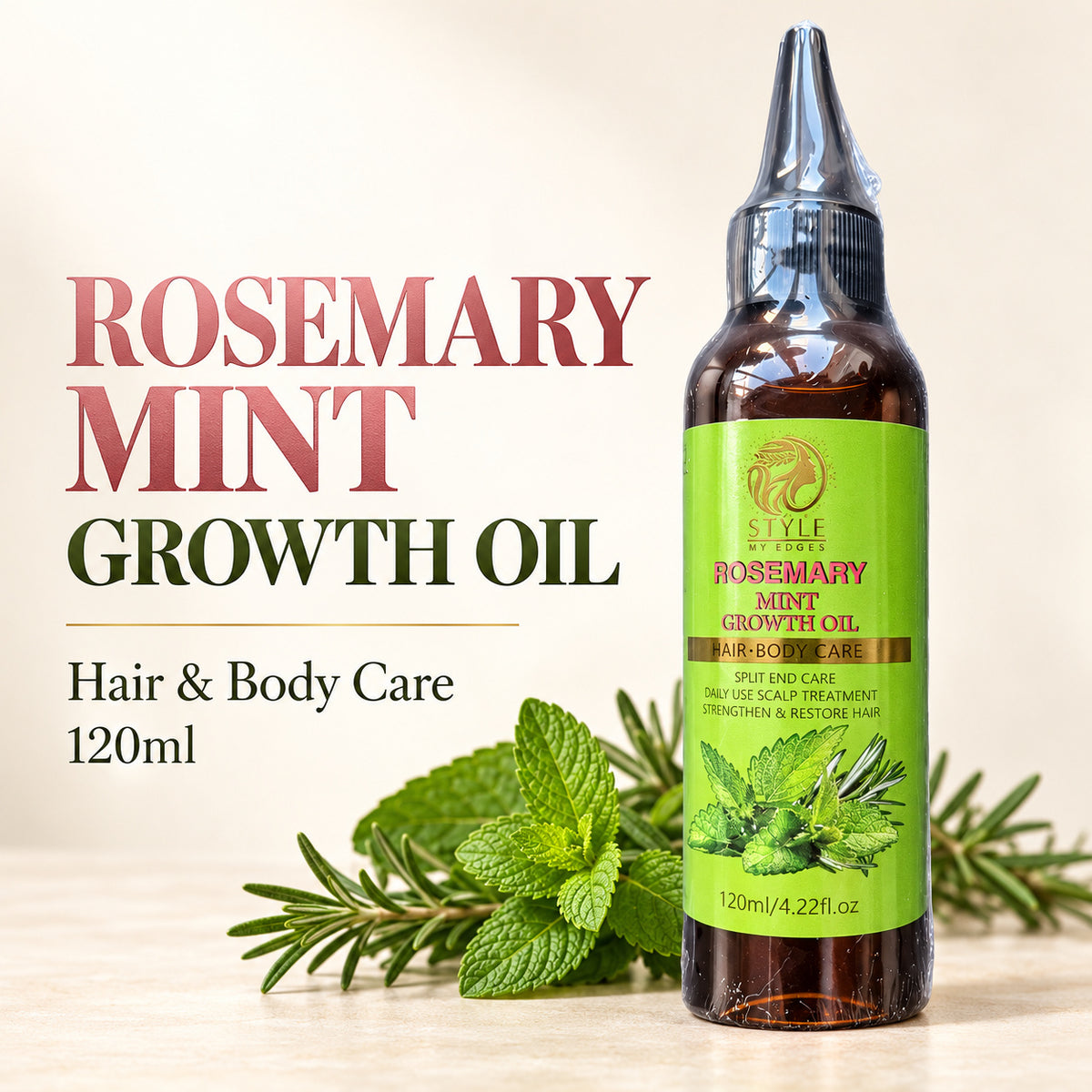Batana Oils Rosemary Mint Growth Oil 4.2oz – Hair & Scalp Oil