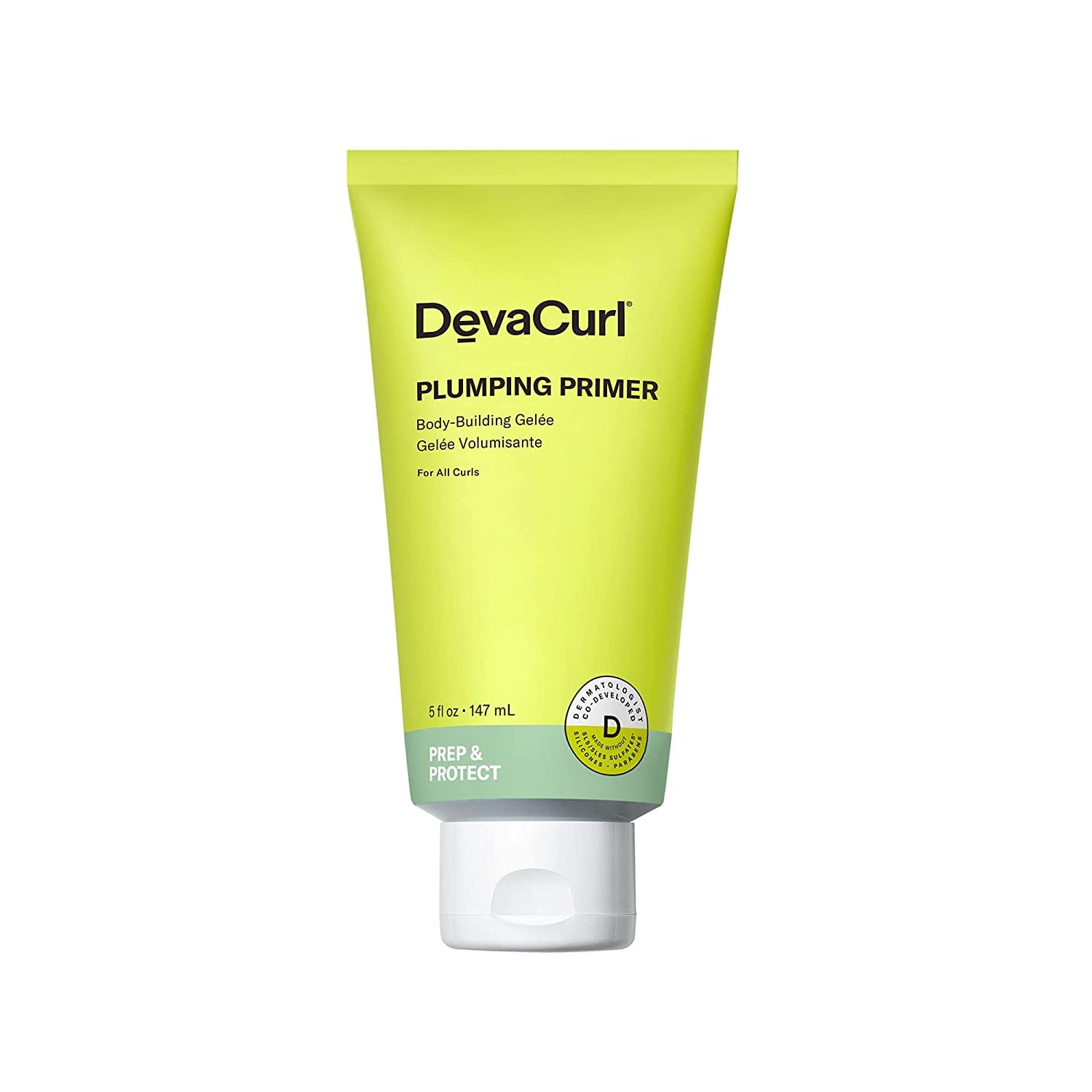 DevaCurl Plumping Primer 5oz Volumizing Hair Gelée for curly hair styling
