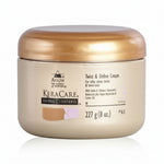 Keracare hair cream jar with gold lid on a white background