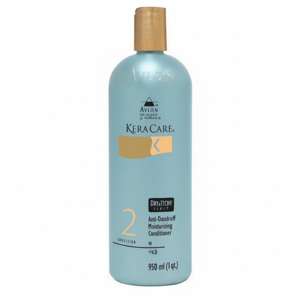 KeraCare conditioner bottle on a white background