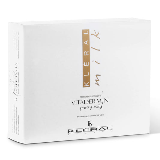 Kleral Vitadermin Anti-Thinning Treatment with Ginseng Milk  14 Ampoules