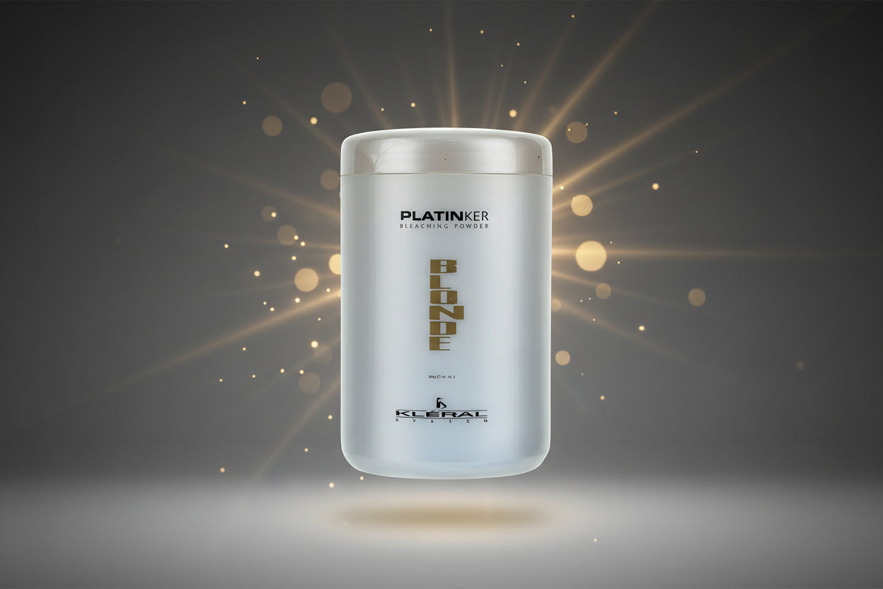 Kleral Systems Platin'ker Blonde hair product container on a white background