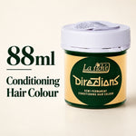 A jar of La Tiche Directions Conditioning Hair Colour, 88ml, shown on a light beige background with text overlays on the left.