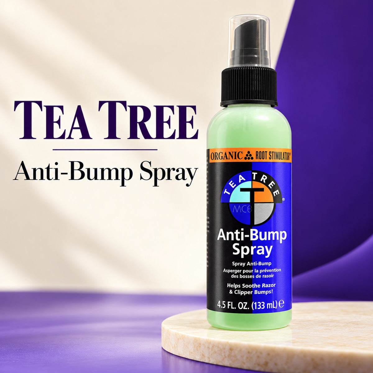 Organic Root Stimulator Tea Tree Anti Bump Spray 133ml