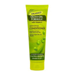 Palmer's Olive Oil Formula Replenishing Conditioner in a green tube with white and black text, highlighting the olive oil and vitamin E ingredients.