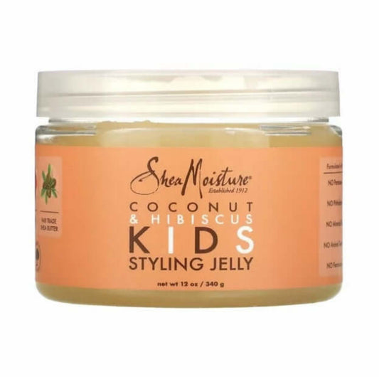 Shea Moisture Coconut & Hibiscus Kids Styling Jelly 12oz for soft, defined curls