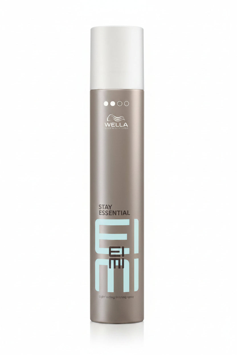 Wella EIMI hair product bottle on a white background