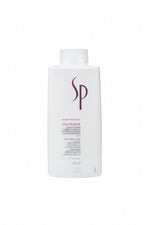 White bottle of SP Color Save conditioner on a white background