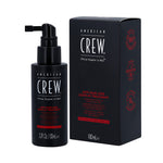 American Crew anti-hair loss leave-in treatment bottle and packaging on a white background