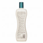 Bottle with a blue cap on a white background