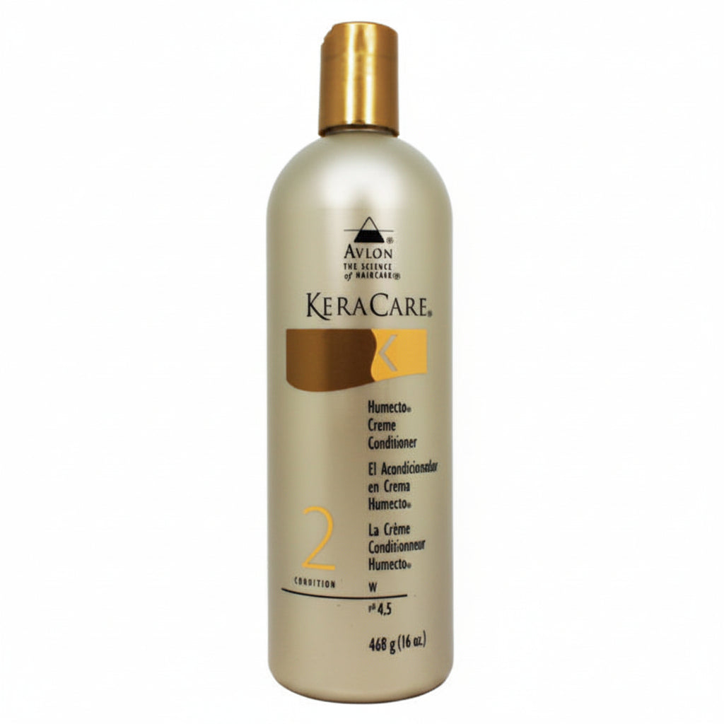 Keracare conditioner bottle on a white background