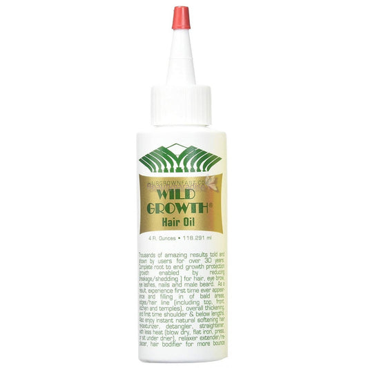 Wild Growth Hair Oil 4oz bottle for hair growth and scalp health